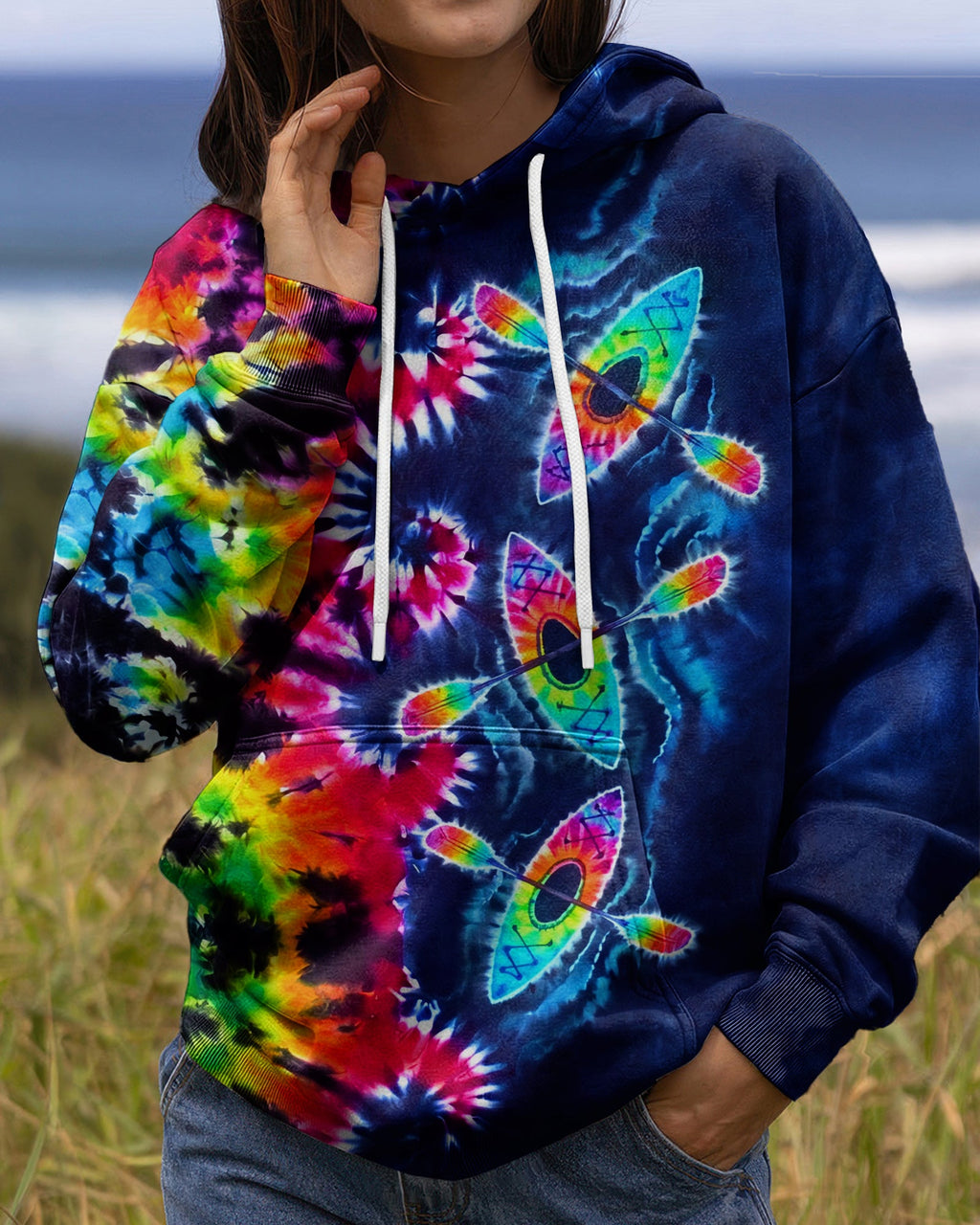 KAYAK WAVES COLORFUL BURST ALL OVER PRINT  - TLNO0607262