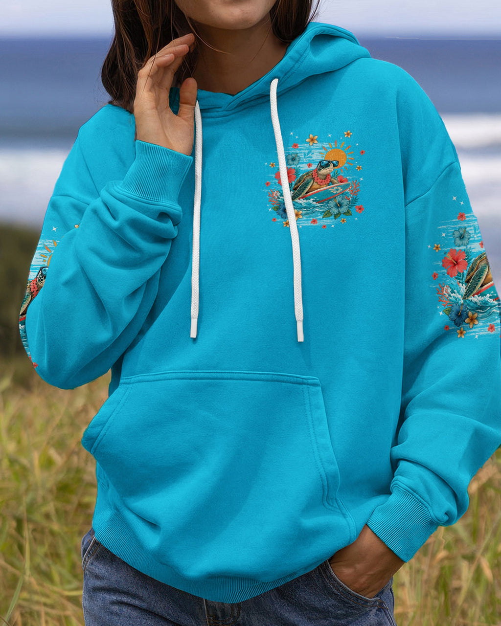 I WAS MADE FOR SUNNY DAYS TURTLE ALL OVER PRINT - TYPQ1506262