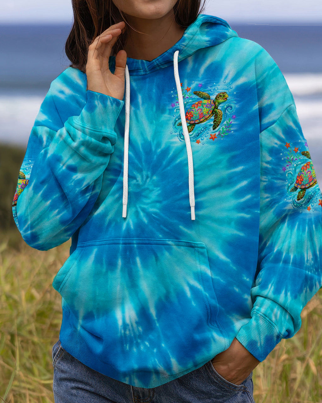 THE VOICE OF THE SEA SPEAKS TO THE SOUL TURTLE ALL OVER PRINT - TYQY2404263