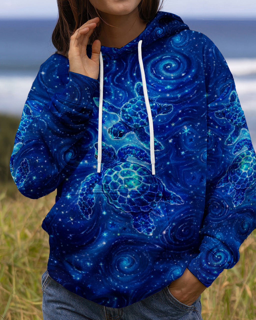 SALTWATER HEALS EVERYTHING TURTLE ALL OVER PRINT  - TLNO1504261