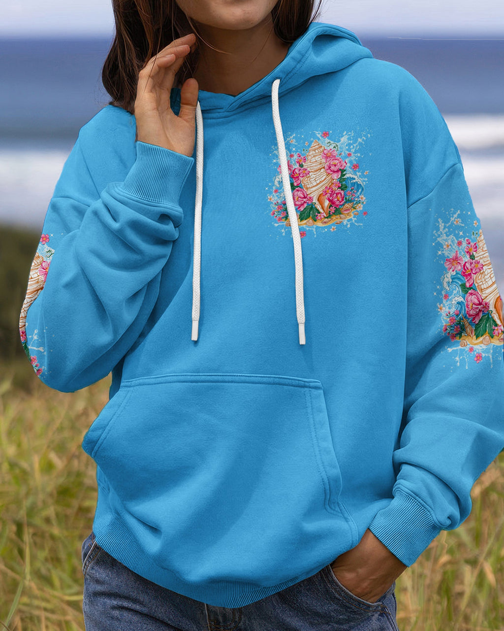 SMELL THE SEA FEEL THE BREEZE SEASHELL ALL OVER PRINT - TYPQ0806261