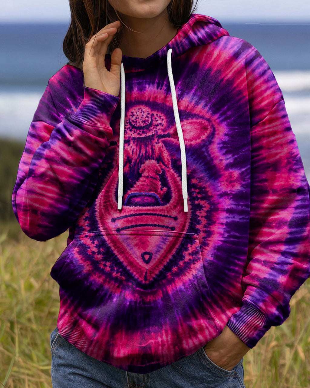 KAYAK GIRL WITH DOG BURST ALL OVER PRINT - TLNO0207265