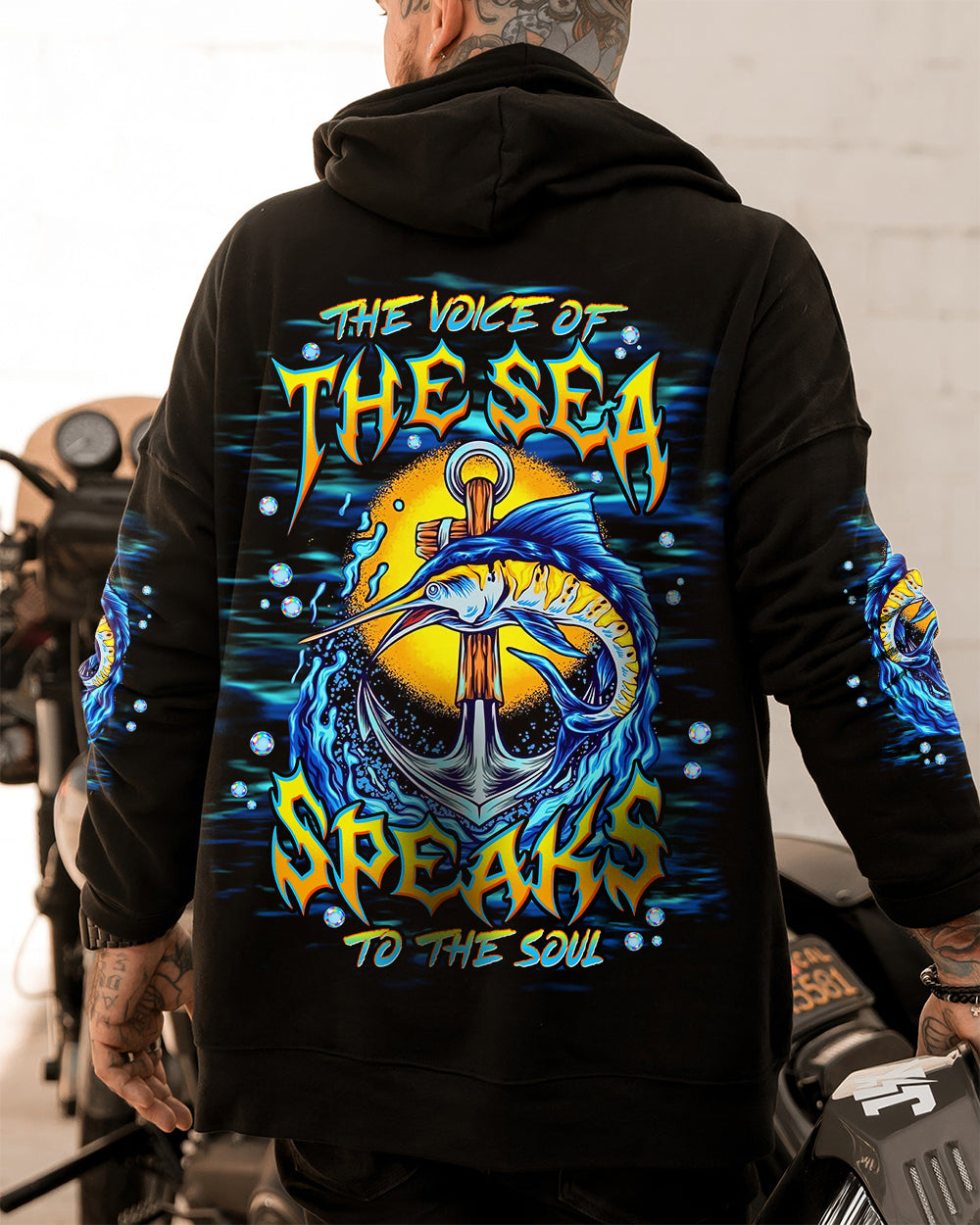 THE VOICE OF THE SEA SPEAKS TO THE SOUL MARLIN ALL OVER PRINT - TLNT0106262
