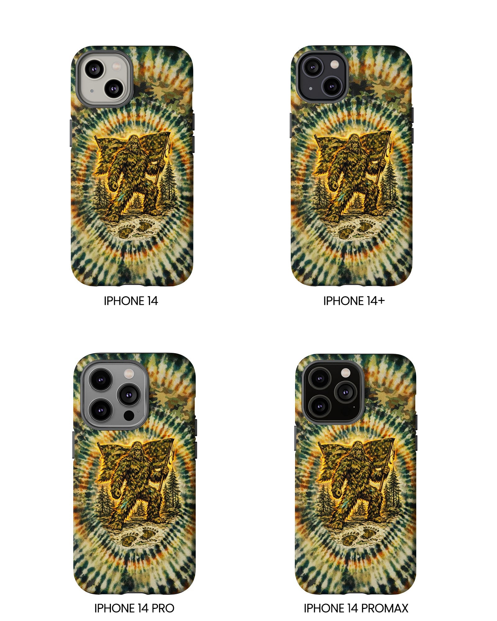 BIGFOOT WITH FLAG CAMOUFLAGE  PHONE CASE  - TLTW0705262
