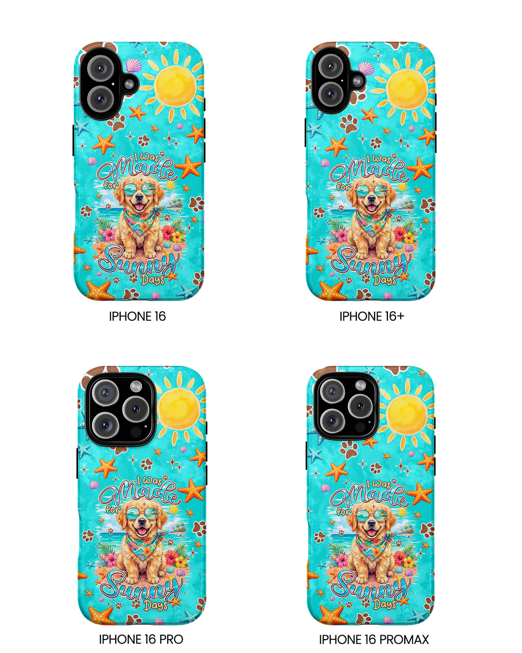 I WAS MADE FOR SUNNY DAYS GOLDEN RETRIEVER DOG PHONE CASE - TYPQ0206261