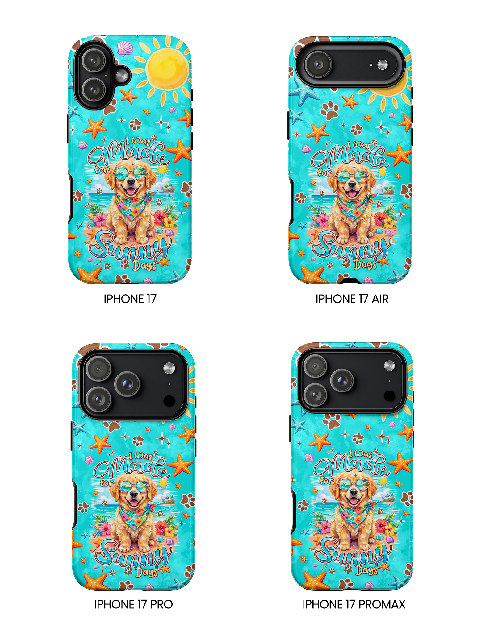 I WAS MADE FOR SUNNY DAYS GOLDEN RETRIEVER DOG PHONE CASE - TYPQ0206261