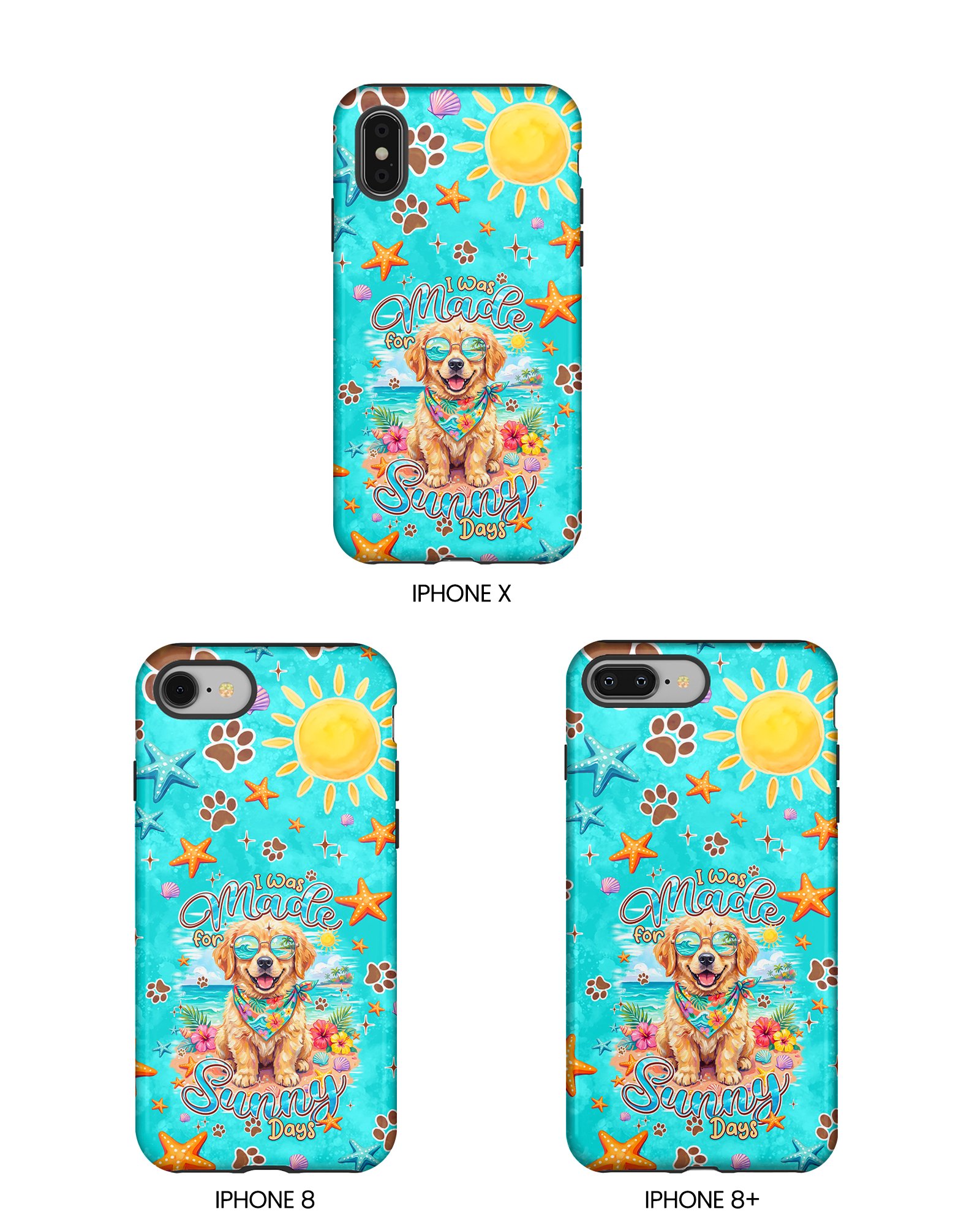 I WAS MADE FOR SUNNY DAYS GOLDEN RETRIEVER DOG PHONE CASE - TYPQ0206261