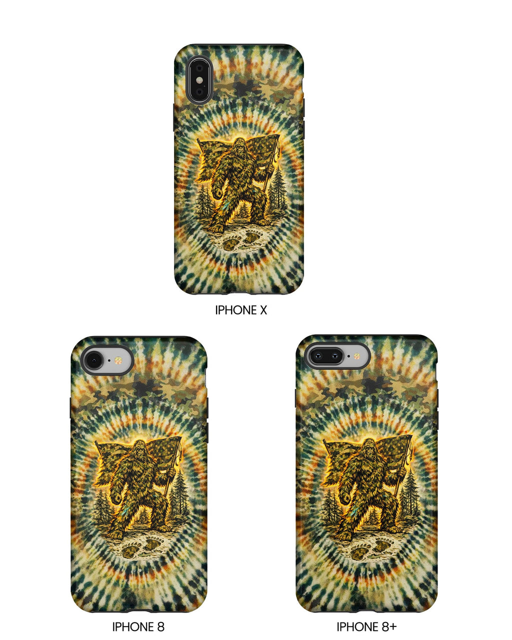 BIGFOOT WITH FLAG CAMOUFLAGE  PHONE CASE  - TLTW0705262