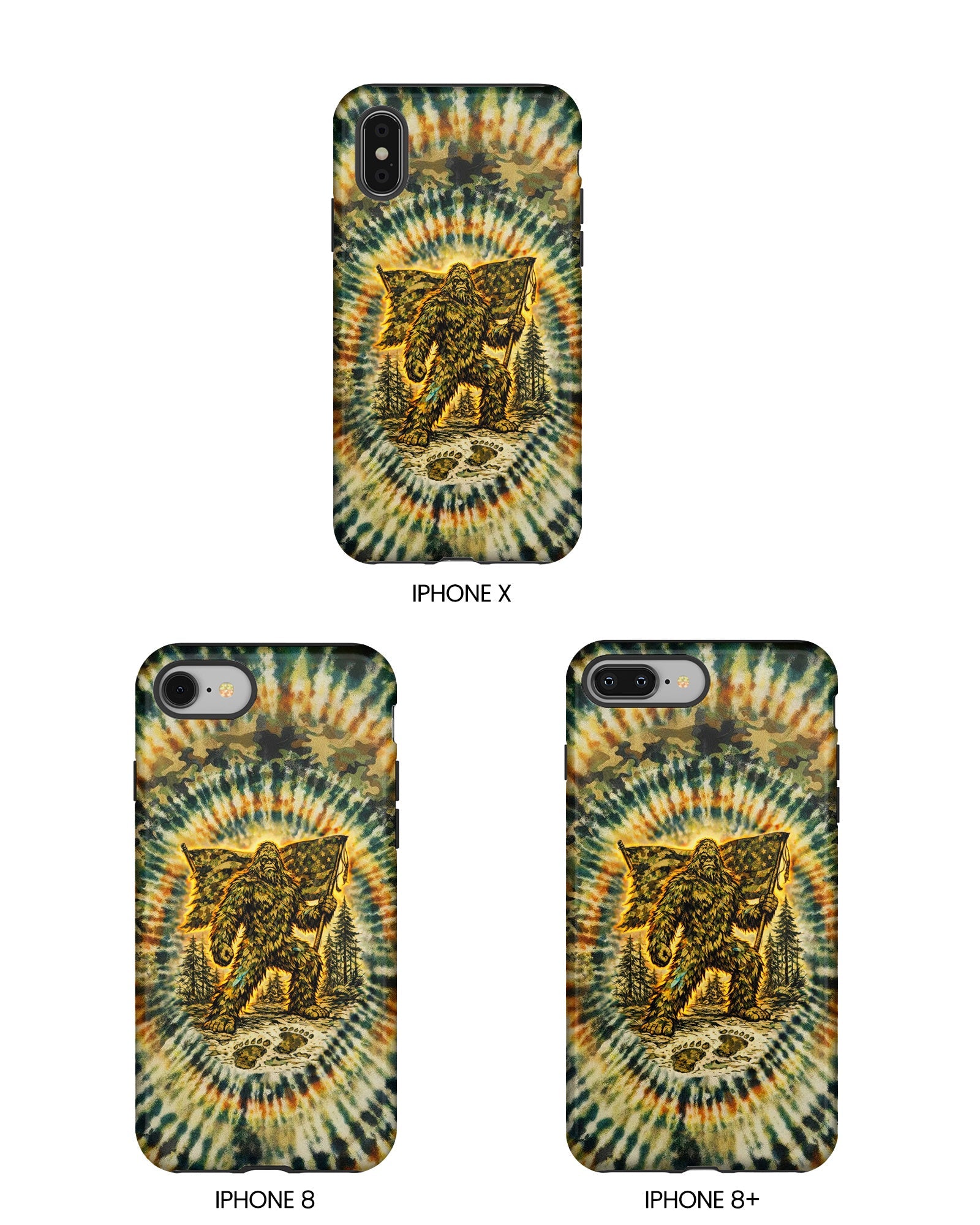 BIGFOOT WITH FLAG CAMOUFLAGE  PHONE CASE  - TLTW0705262