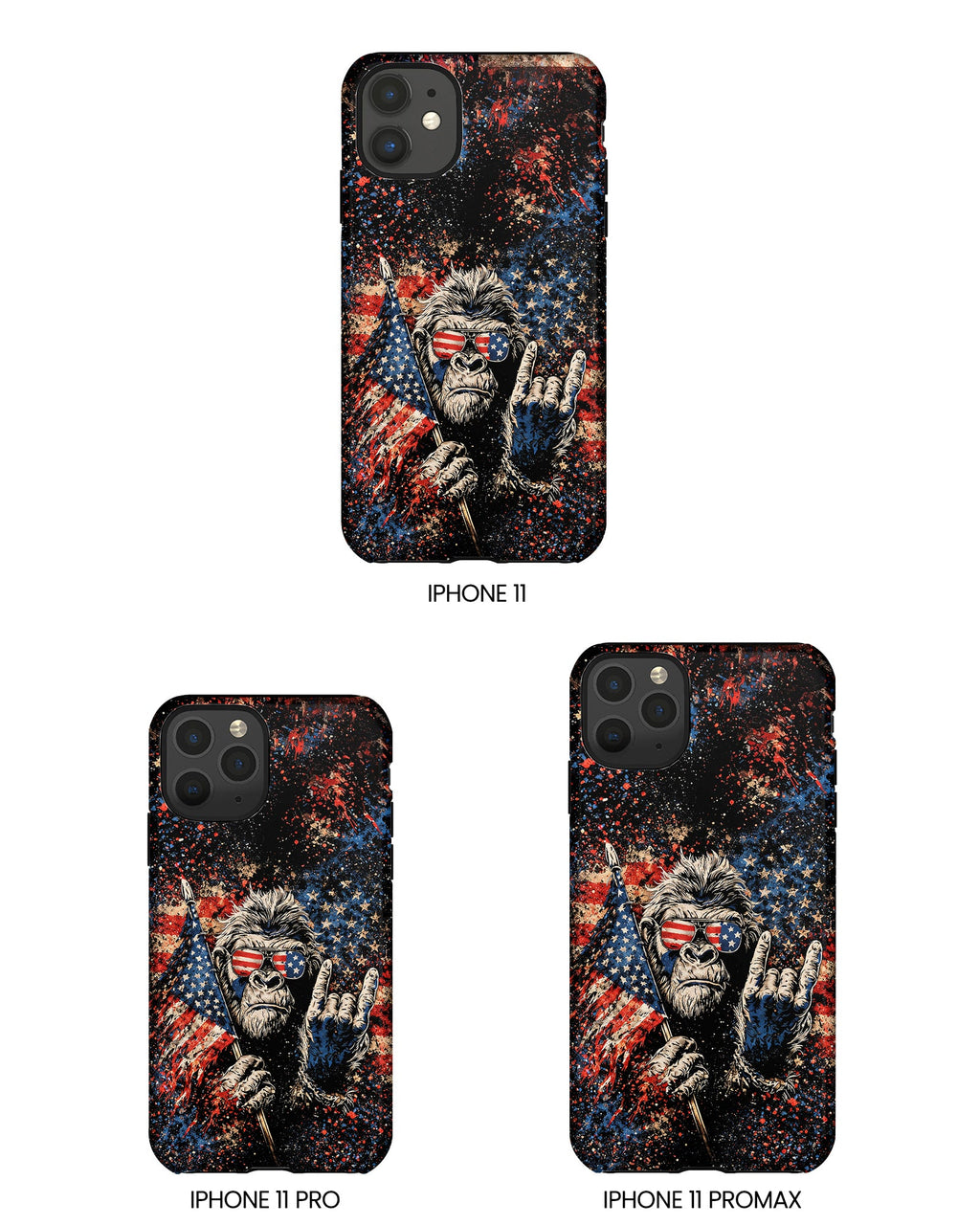 BIGFOOT GRUNGE STARS AND STRIPES  PHONE CASE  - TLHG0805265