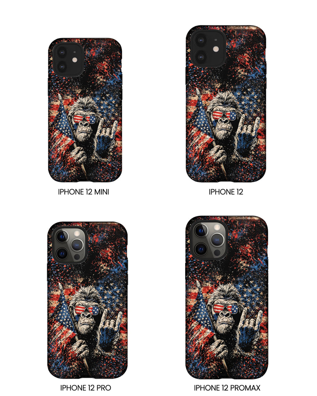 BIGFOOT GRUNGE STARS AND STRIPES  PHONE CASE  - TLHG0805265