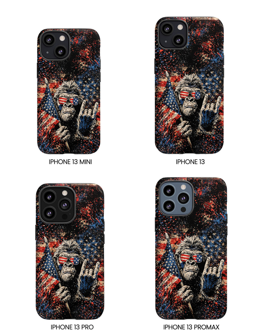 BIGFOOT GRUNGE STARS AND STRIPES  PHONE CASE  - TLHG0805265