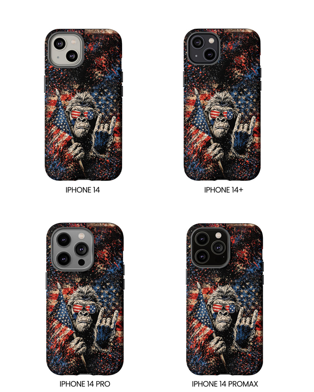 BIGFOOT GRUNGE STARS AND STRIPES  PHONE CASE  - TLHG0805265