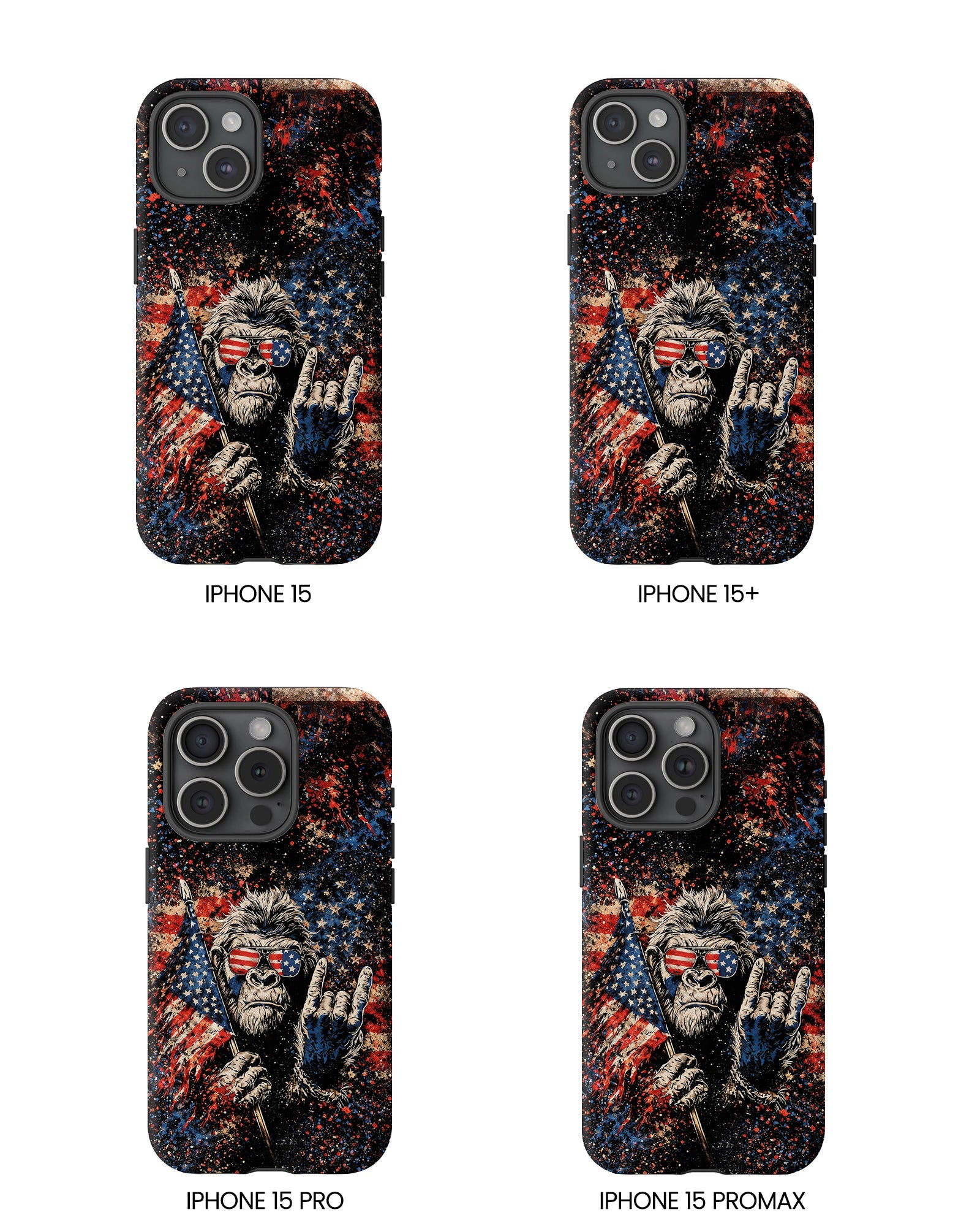 BIGFOOT GRUNGE STARS AND STRIPES  PHONE CASE  - TLHG0805265