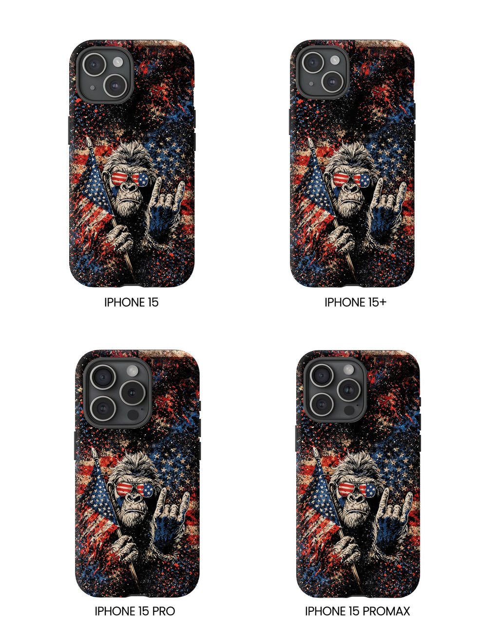 BIGFOOT GRUNGE STARS AND STRIPES  PHONE CASE  - TLHG0805265