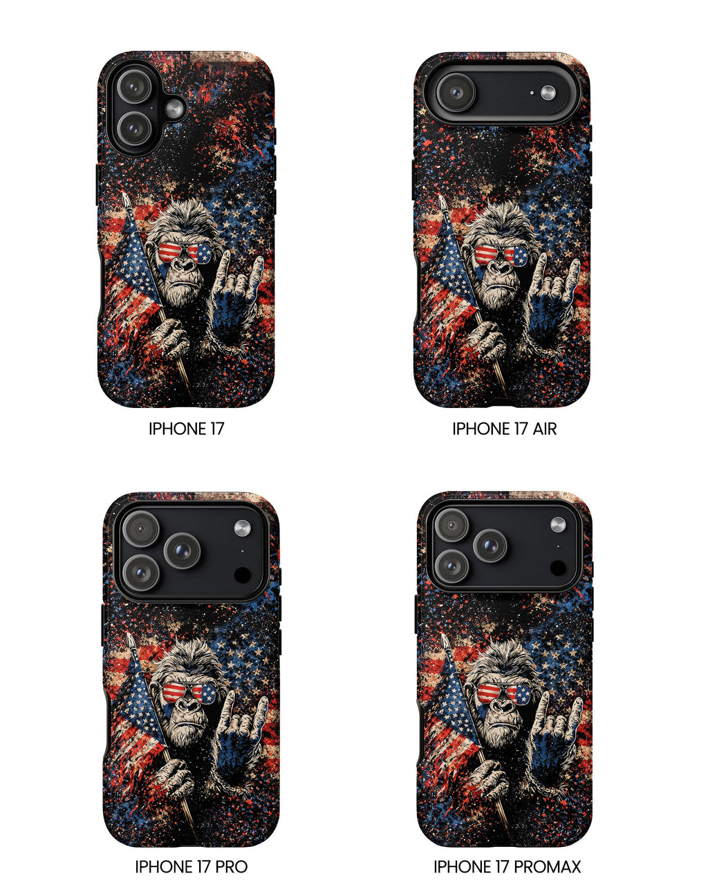 BIGFOOT GRUNGE STARS AND STRIPES  PHONE CASE  - TLHG0805265