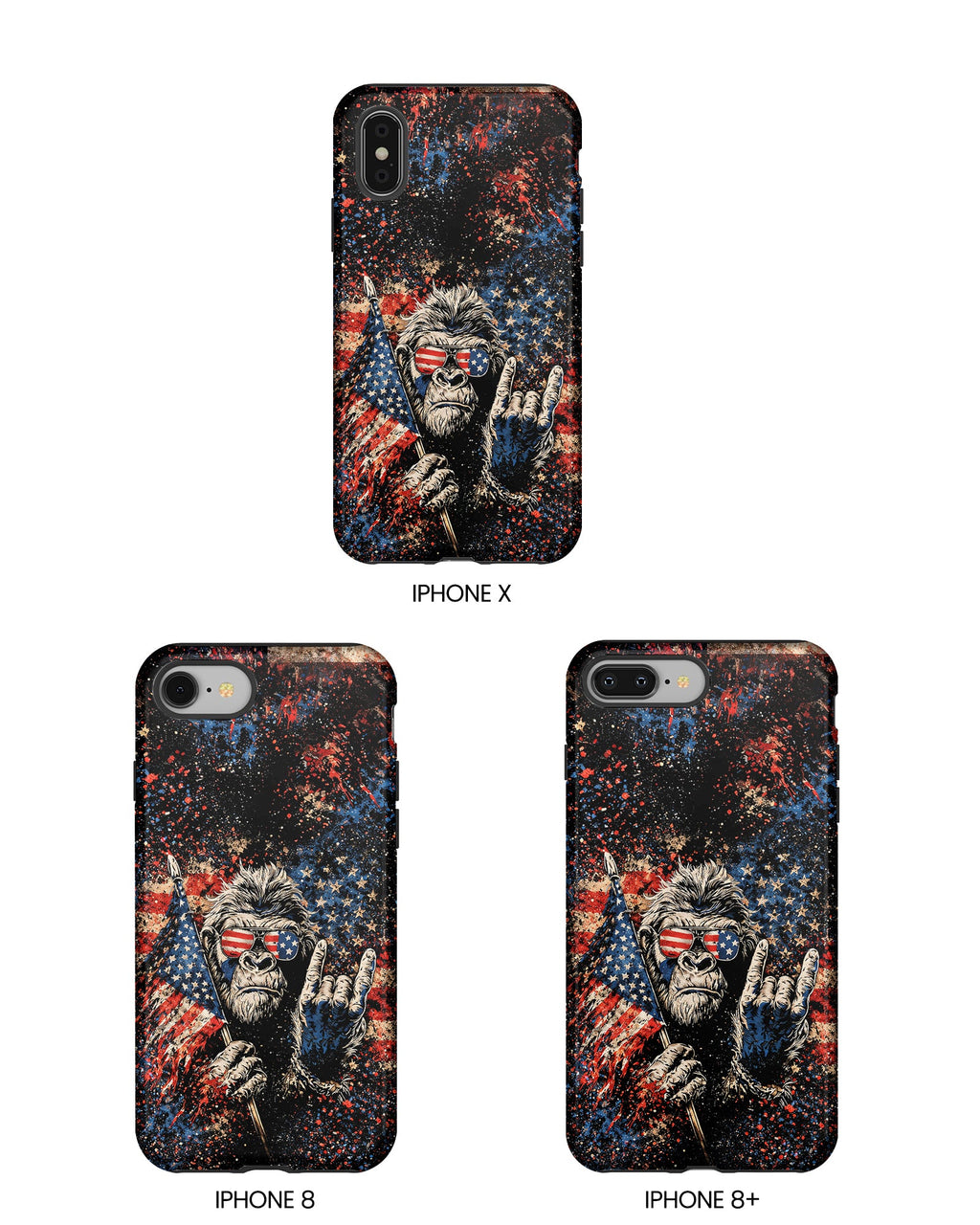 BIGFOOT GRUNGE STARS AND STRIPES  PHONE CASE  - TLHG0805265