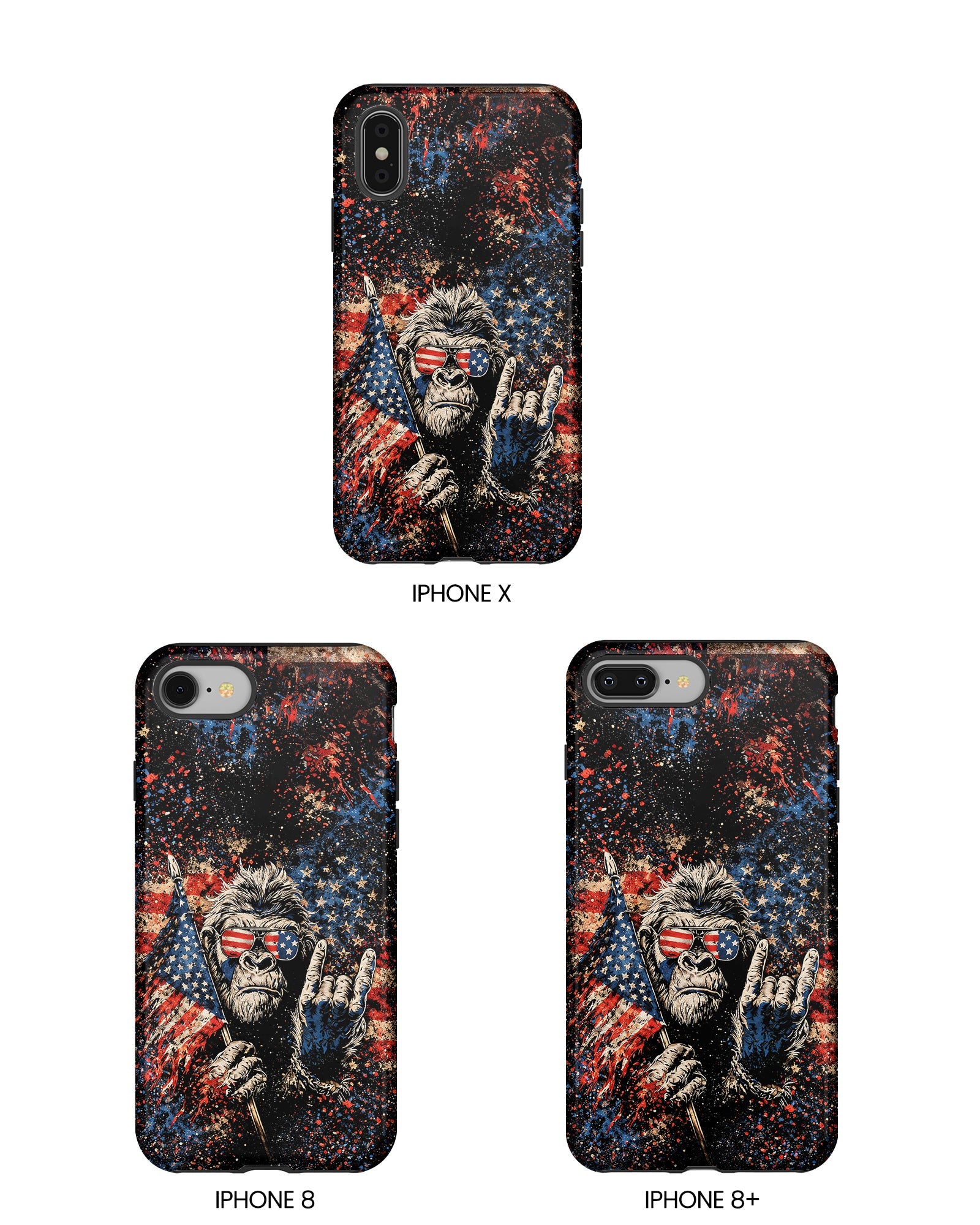 BIGFOOT GRUNGE STARS AND STRIPES  PHONE CASE  - TLHG0805265