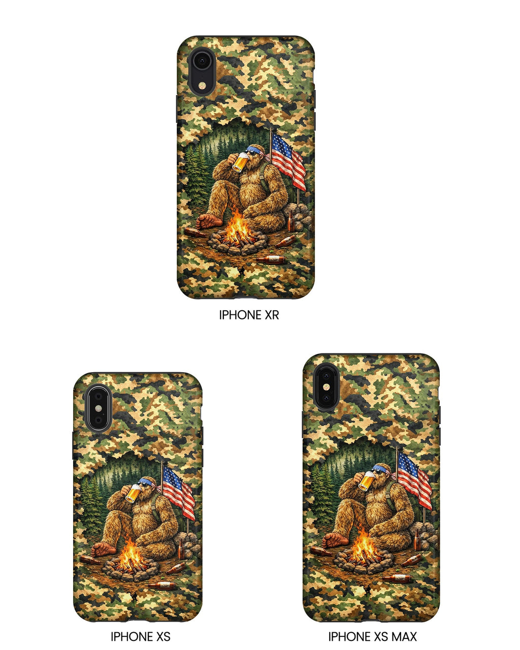 BIGFOOT CAMPFIRE CAMOUFLAGE PHONE CASE   - TLHN1604264