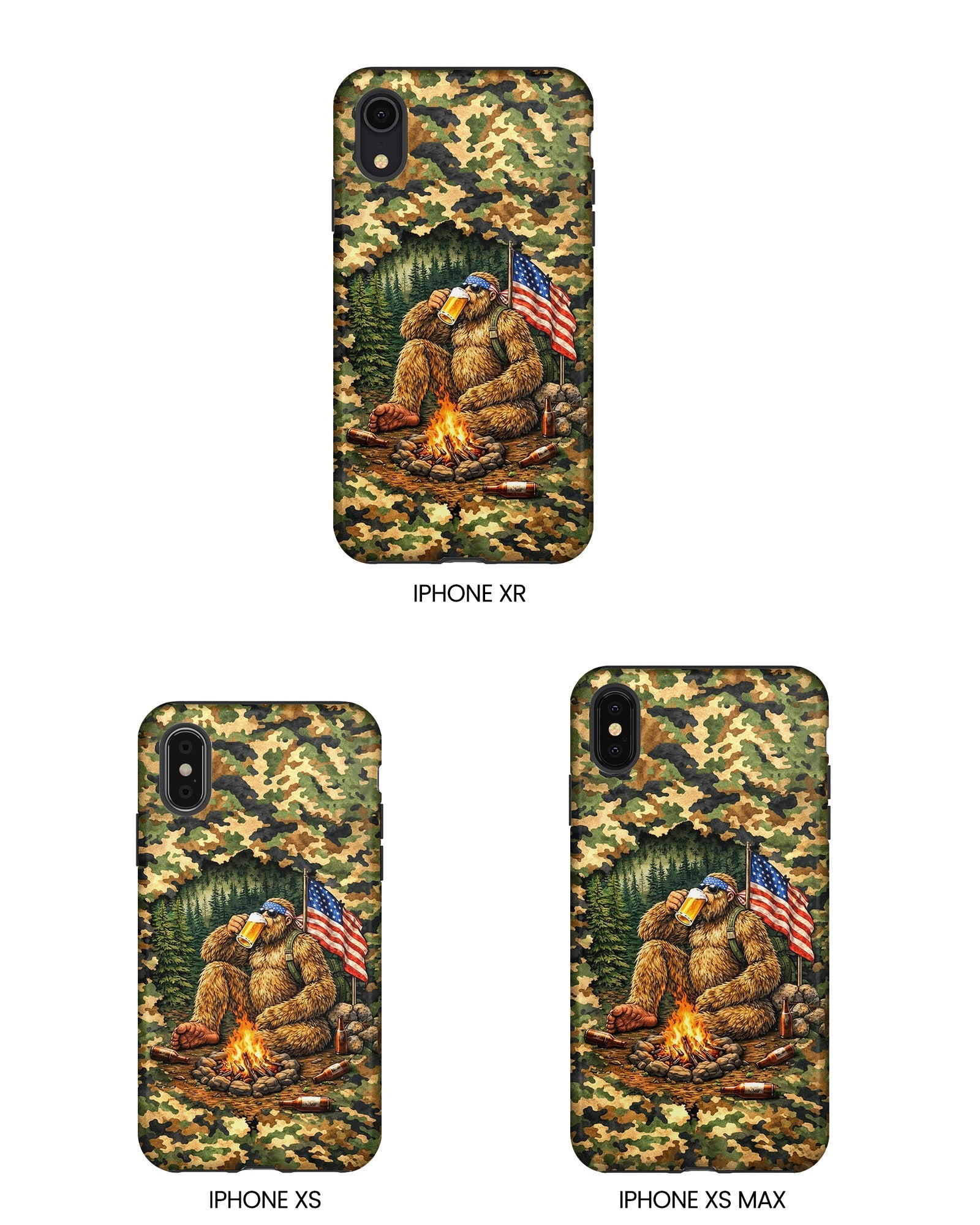 BIGFOOT CAMPFIRE CAMOUFLAGE PHONE CASE   - TLHN1604264