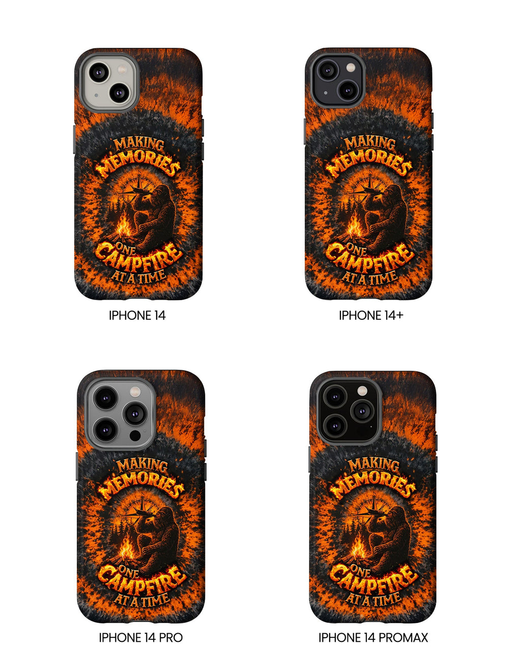 MAKING MEMORIES ONE CAMPFIRE AT A TIME BIGFOOT SWIRL PHONE CASE - TLNT1804262