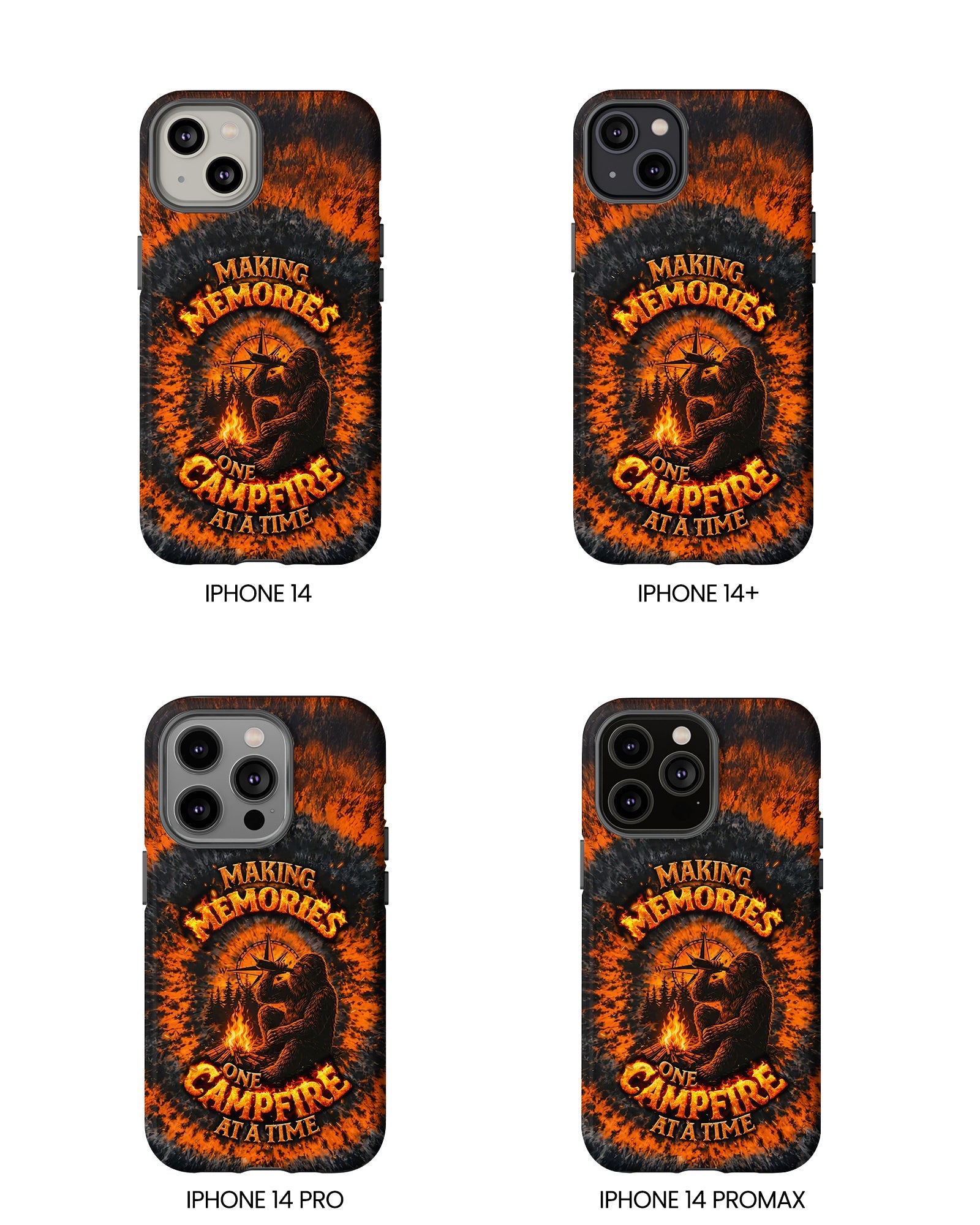 MAKING MEMORIES ONE CAMPFIRE AT A TIME BIGFOOT SWIRL PHONE CASE - TLNT1804262