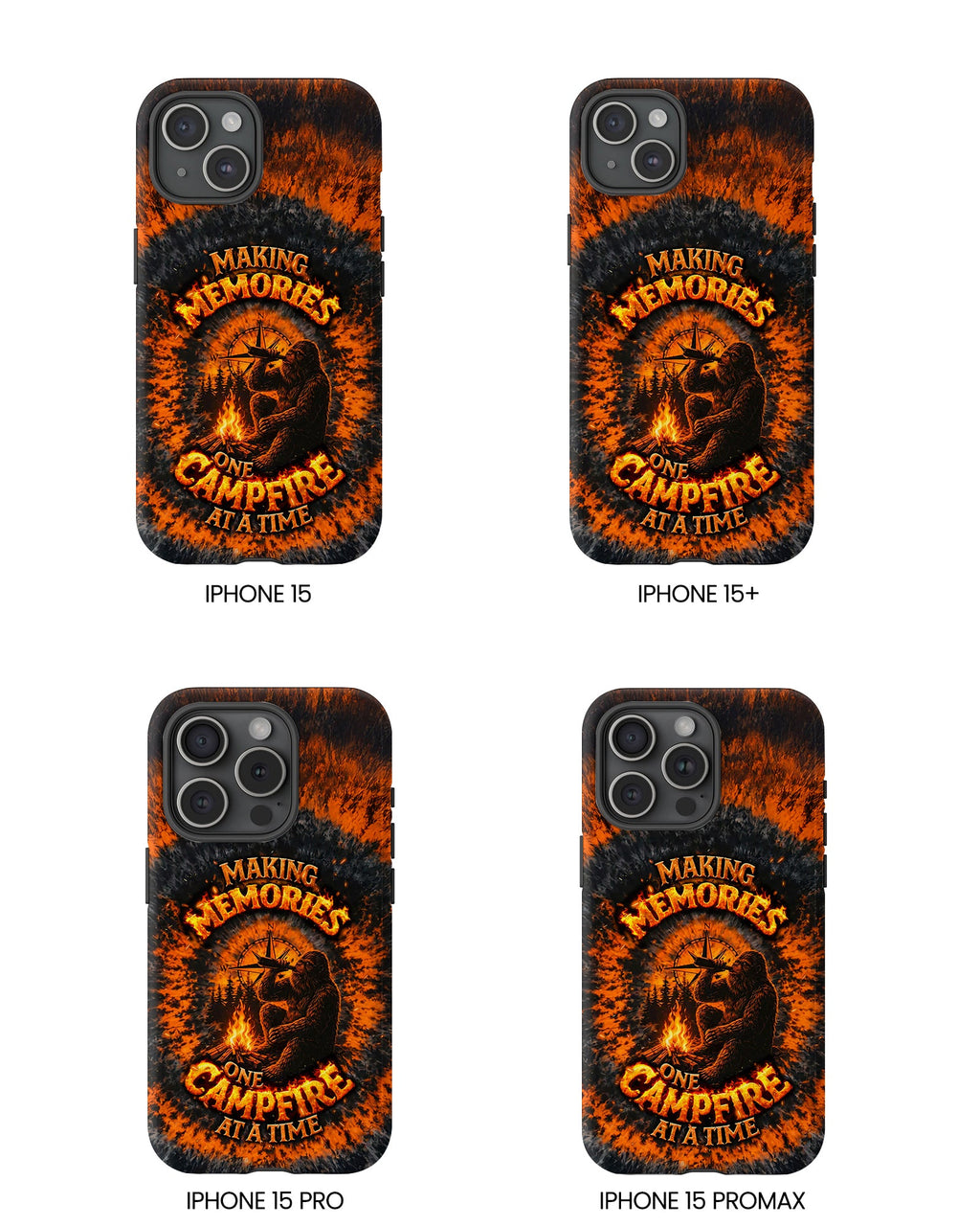 MAKING MEMORIES ONE CAMPFIRE AT A TIME BIGFOOT SWIRL PHONE CASE - TLNT1804262