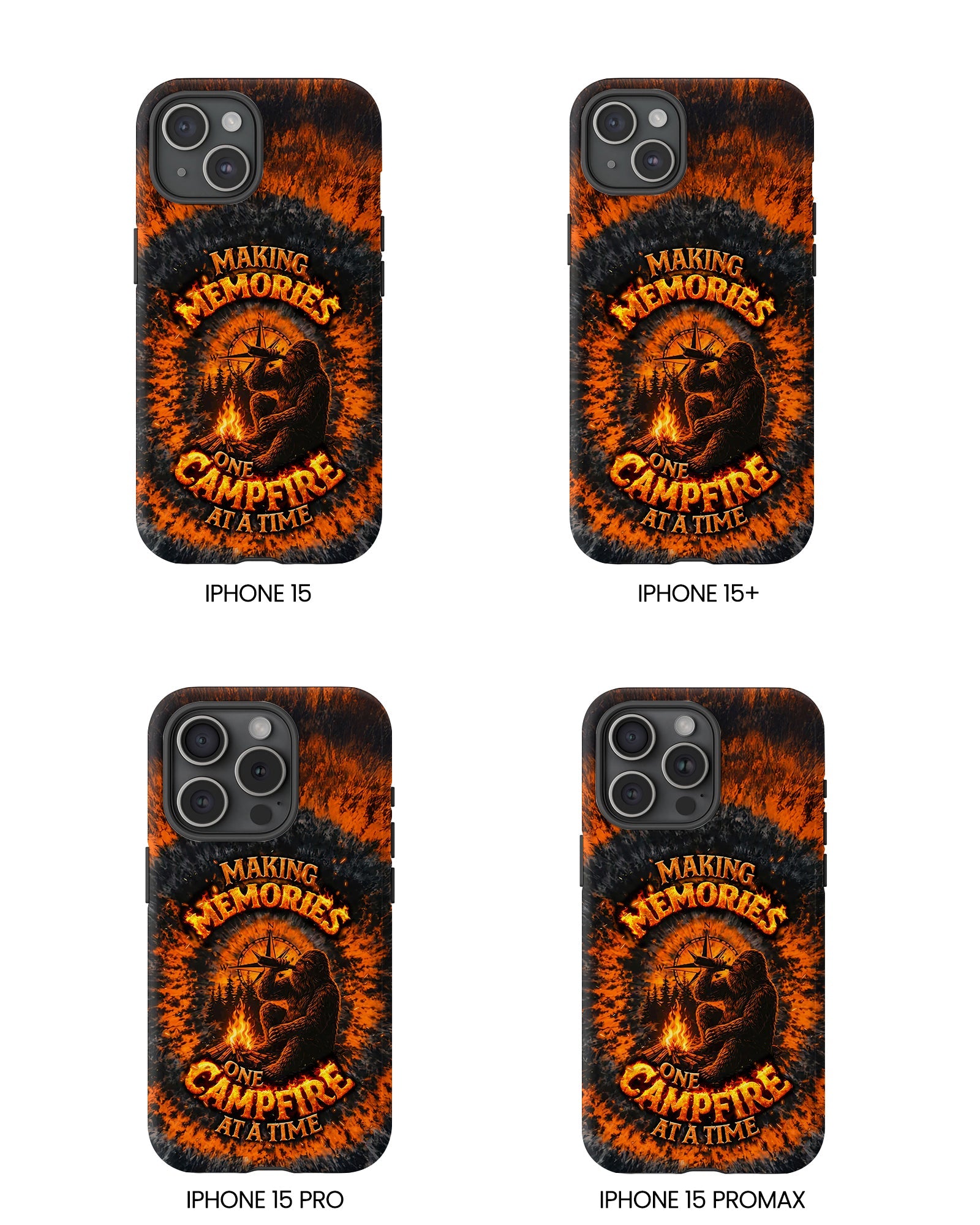 MAKING MEMORIES ONE CAMPFIRE AT A TIME BIGFOOT SWIRL PHONE CASE - TLNT1804262