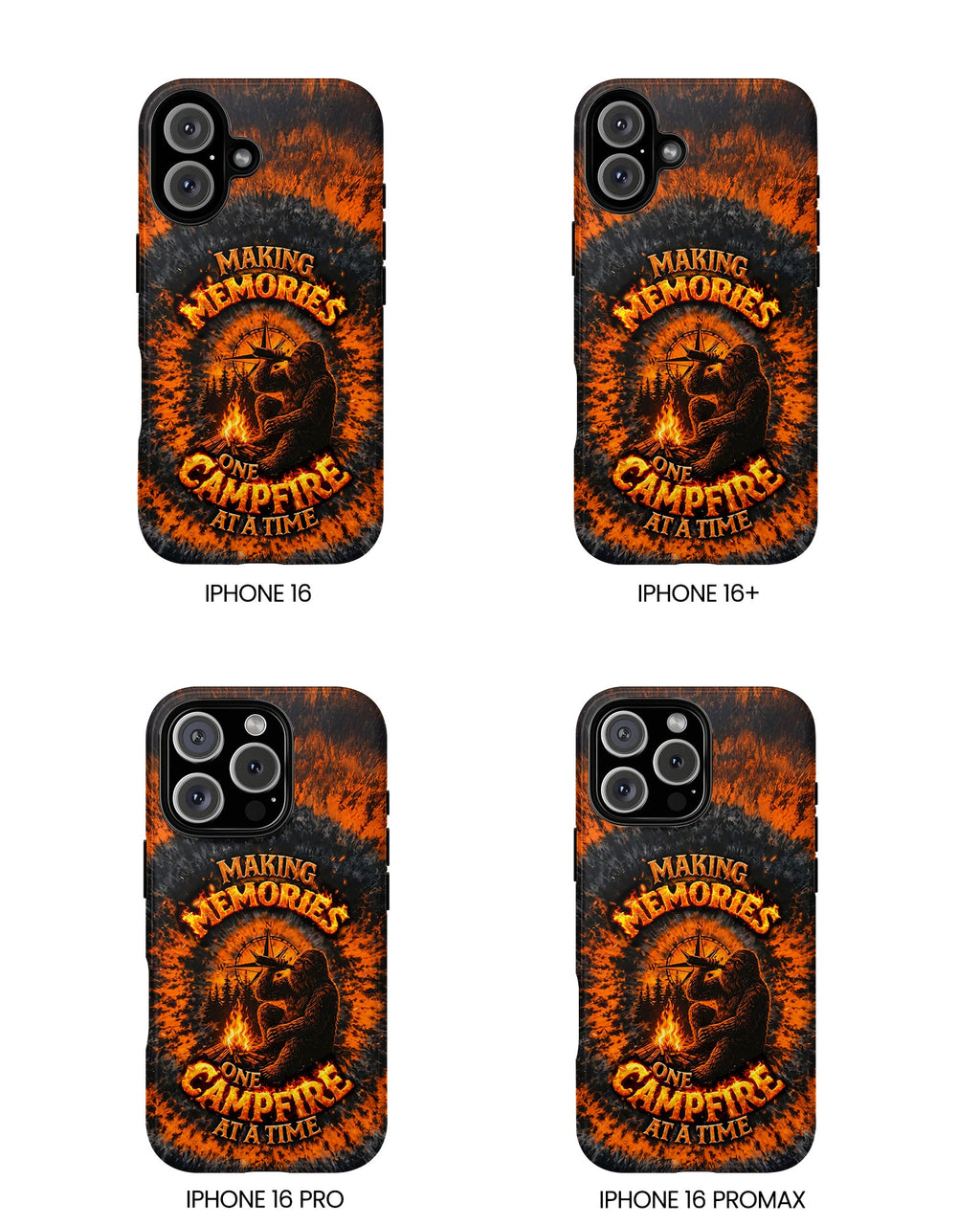 MAKING MEMORIES ONE CAMPFIRE AT A TIME BIGFOOT SWIRL PHONE CASE - TLNT1804262
