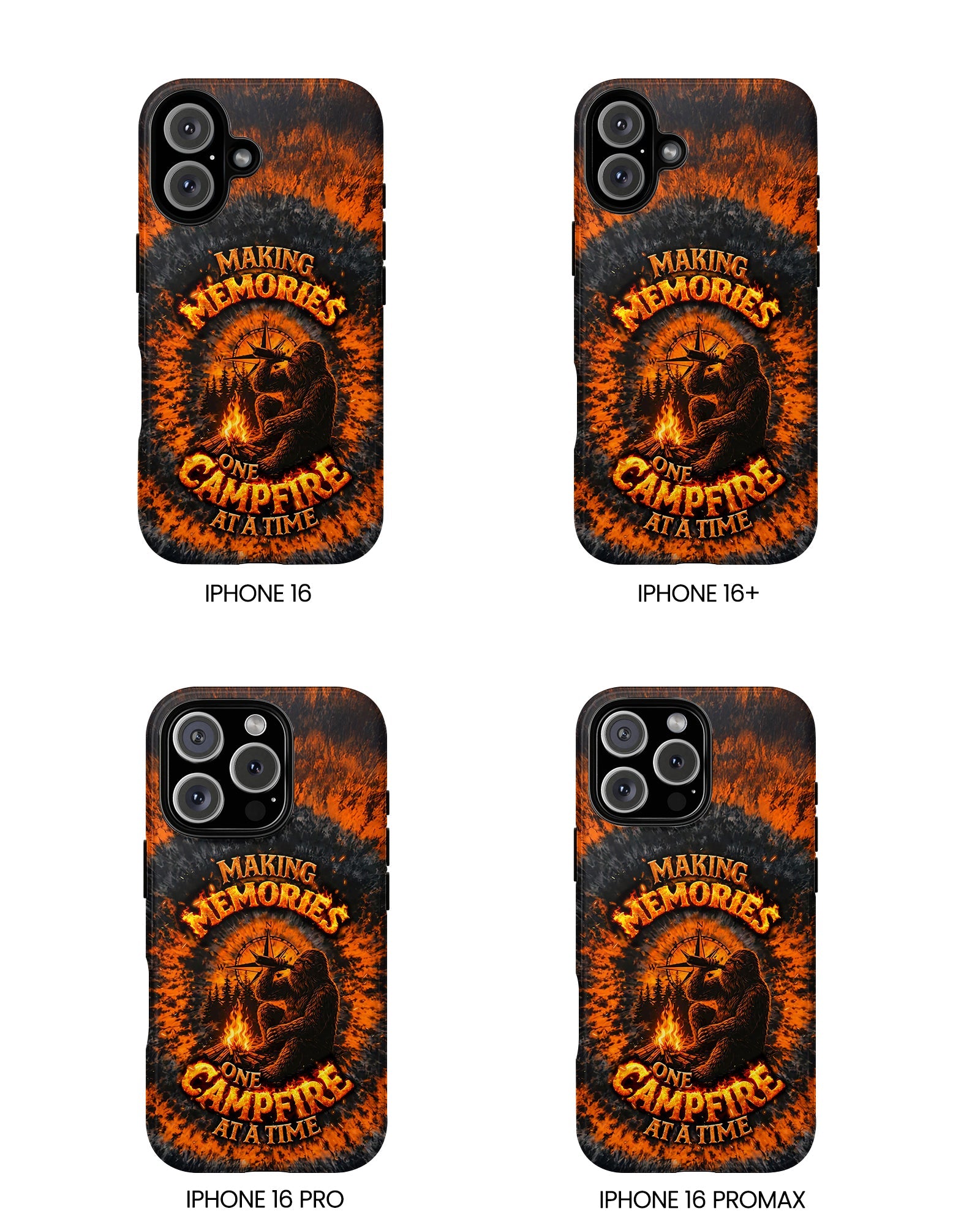 MAKING MEMORIES ONE CAMPFIRE AT A TIME BIGFOOT SWIRL PHONE CASE - TLNT1804262