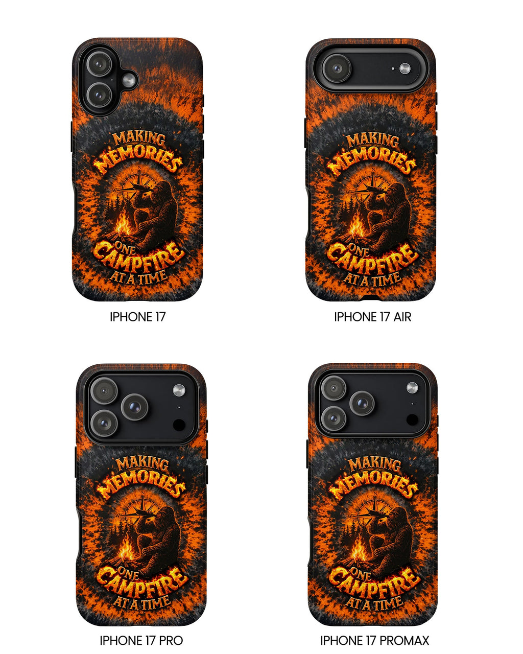 MAKING MEMORIES ONE CAMPFIRE AT A TIME BIGFOOT SWIRL PHONE CASE - TLNT1804262