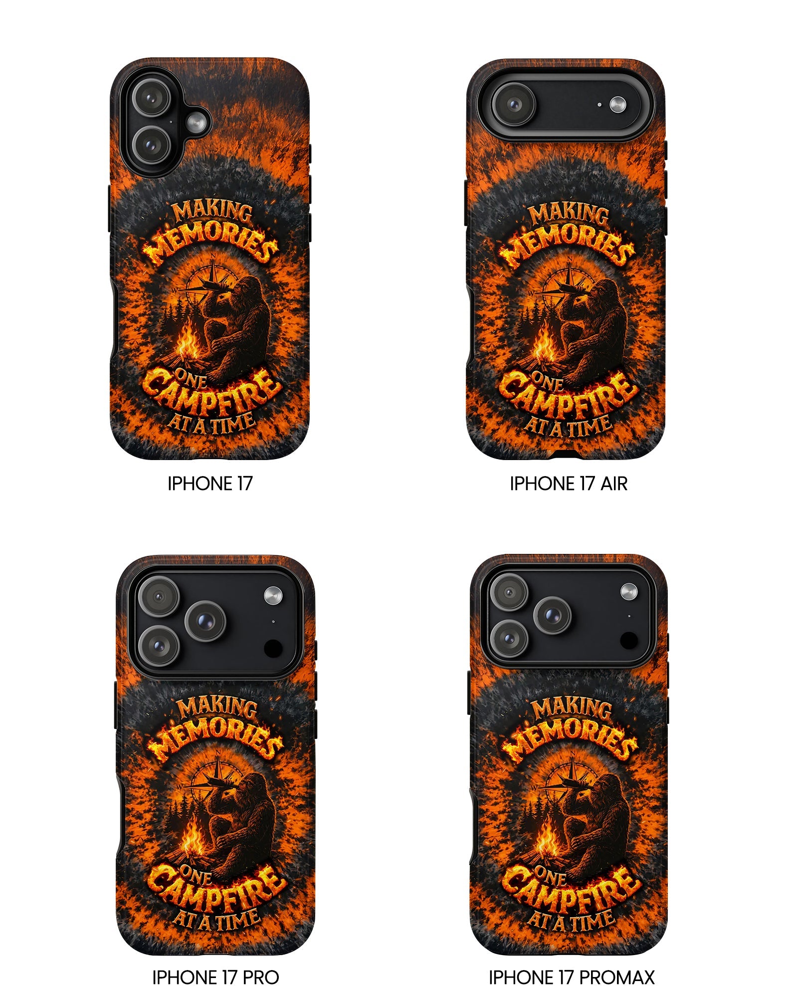 MAKING MEMORIES ONE CAMPFIRE AT A TIME BIGFOOT SWIRL PHONE CASE - TLNT1804262