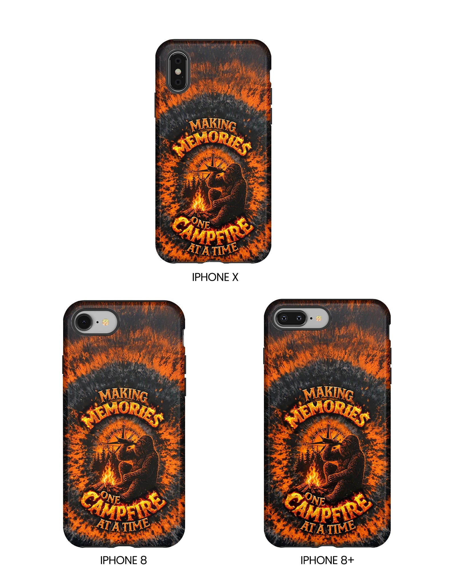 MAKING MEMORIES ONE CAMPFIRE AT A TIME BIGFOOT SWIRL PHONE CASE - TLNT1804262