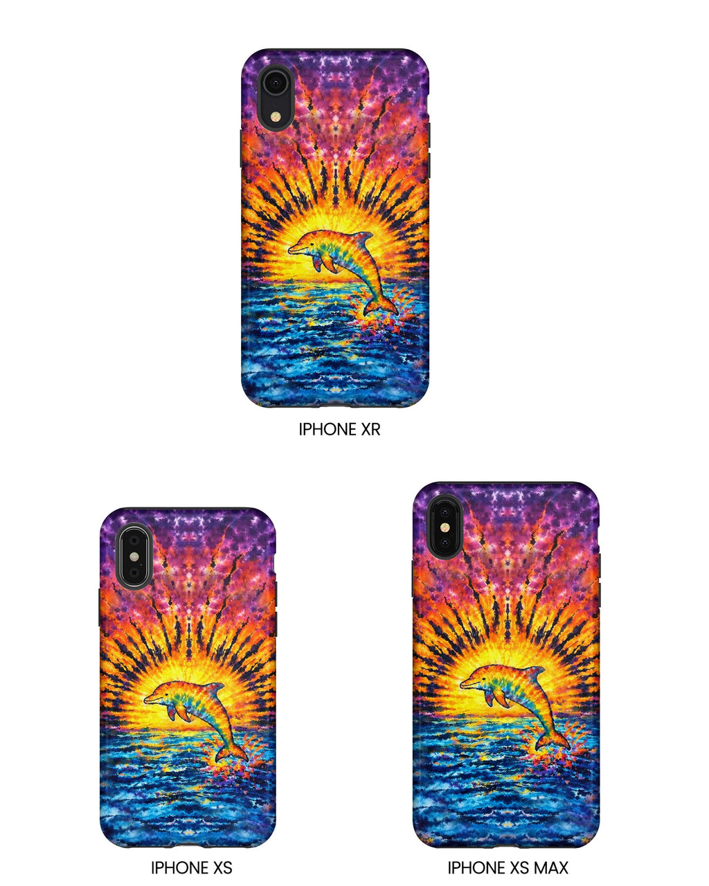 DOLPHIN SUNSET WATERCOLOR PATTERN  PHONE CASE  - TLHN2104264