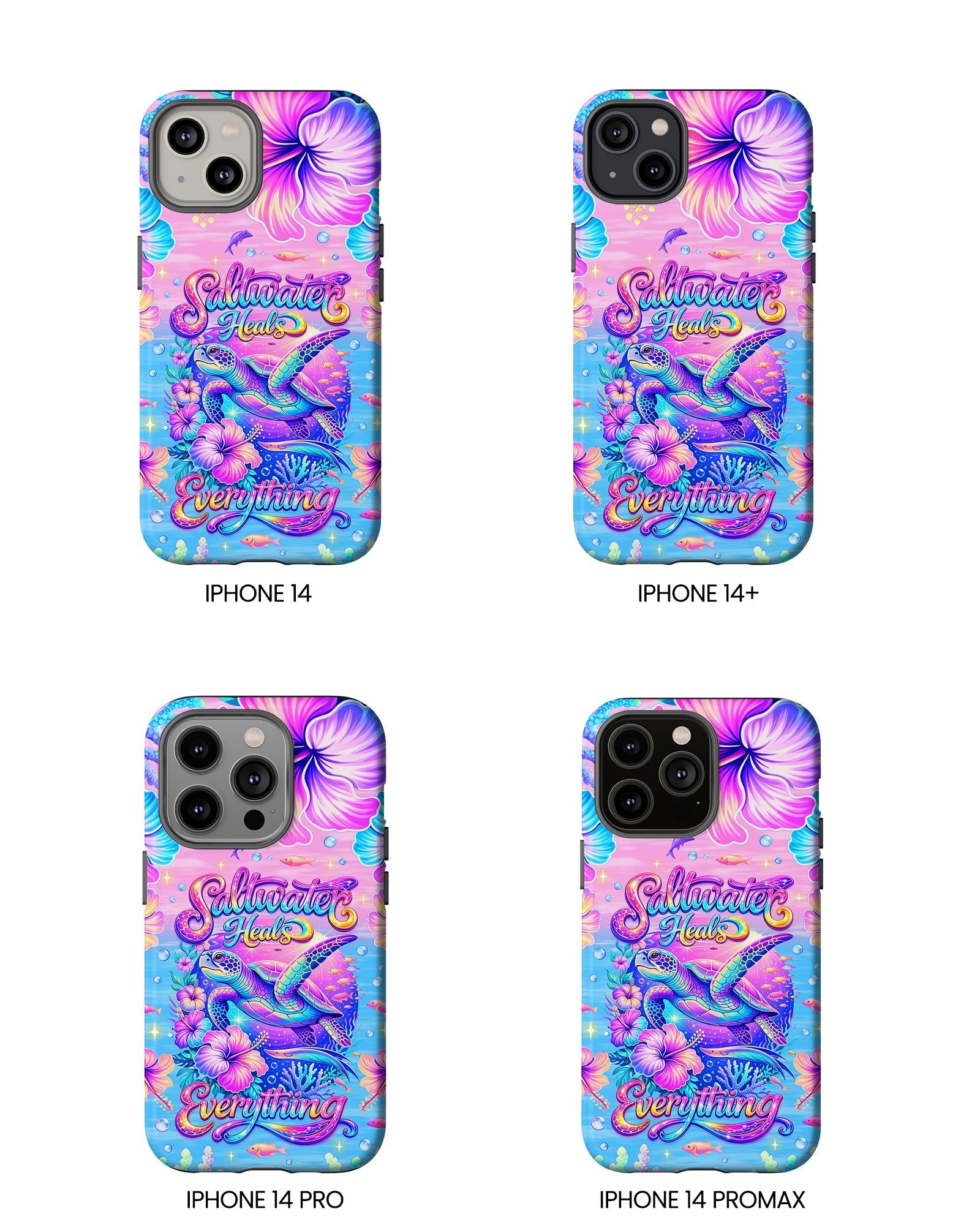 SALTWATER HEALS EVERYTHING TURTLE  PHONE CASE    - TLNT1104264