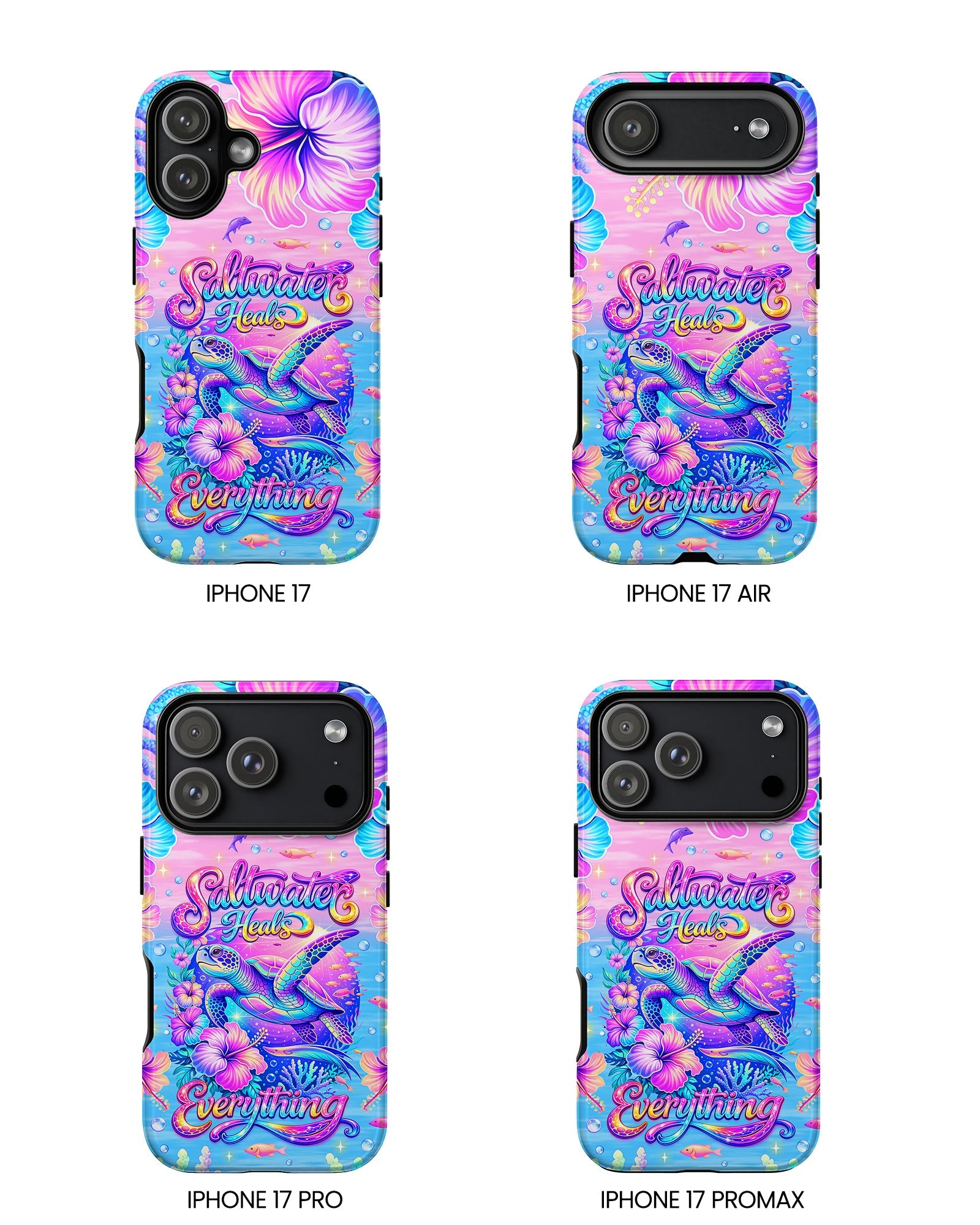 SALTWATER HEALS EVERYTHING TURTLE  PHONE CASE    - TLNT1104264