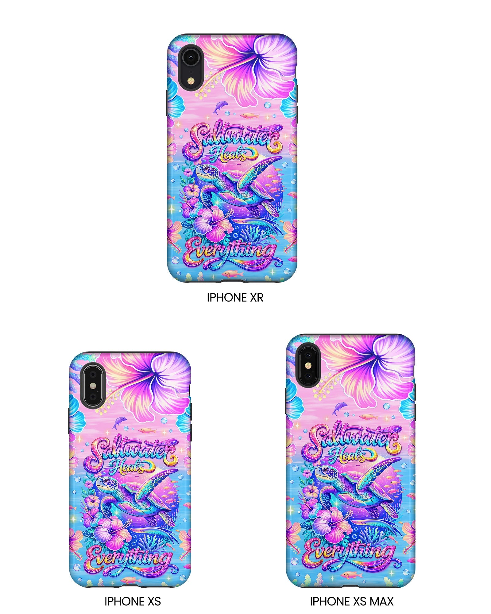 SALTWATER HEALS EVERYTHING TURTLE  PHONE CASE    - TLNT1104264