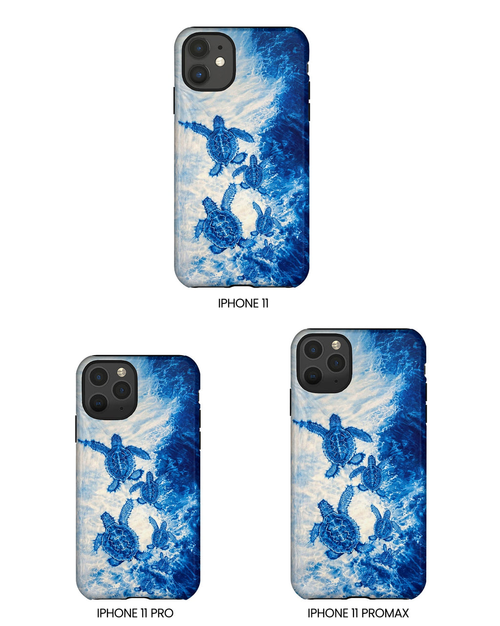 SEA TURTLE FAMILY WAVES PHONE CASE  - TLTW1704264