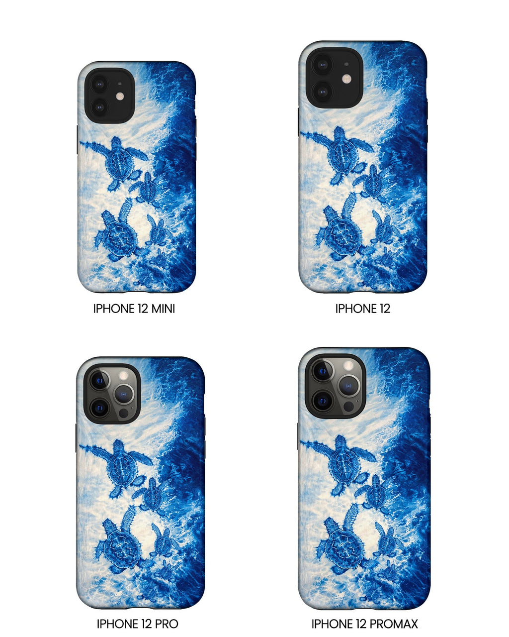 SEA TURTLE FAMILY WAVES PHONE CASE  - TLTW1704264