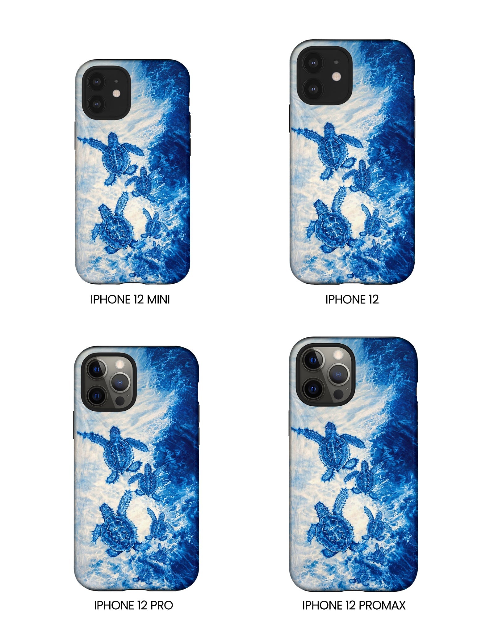 SEA TURTLE FAMILY WAVES PHONE CASE  - TLTW1704264