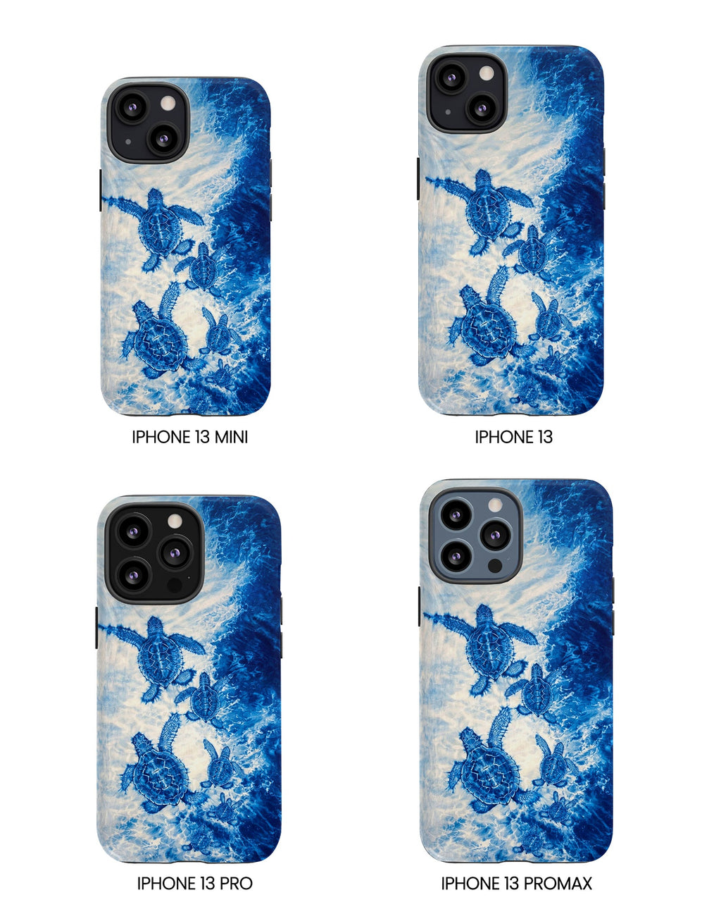 SEA TURTLE FAMILY WAVES PHONE CASE  - TLTW1704264