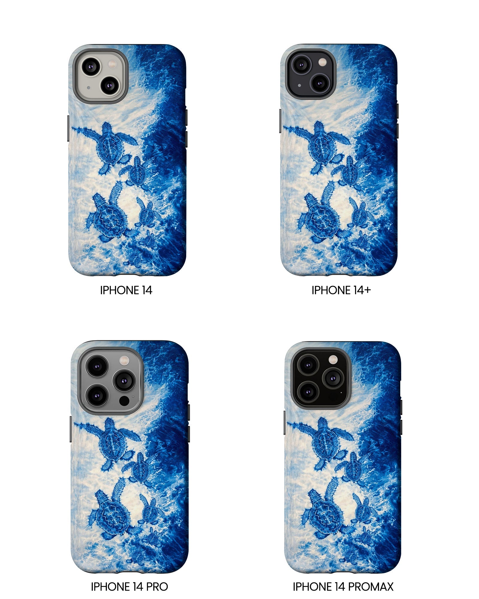 SEA TURTLE FAMILY WAVES PHONE CASE  - TLTW1704264