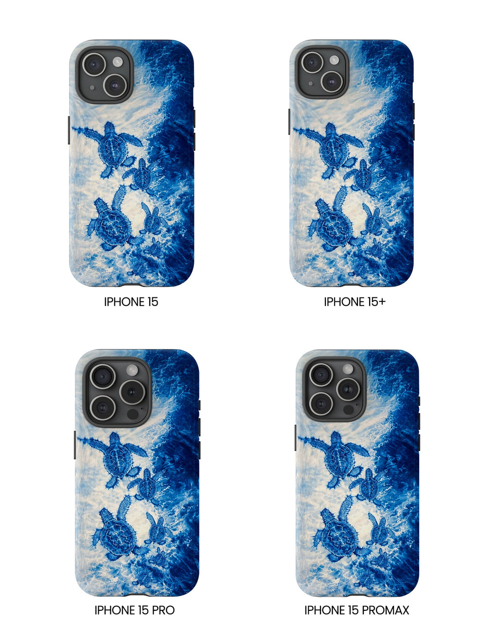 SEA TURTLE FAMILY WAVES PHONE CASE  - TLTW1704264