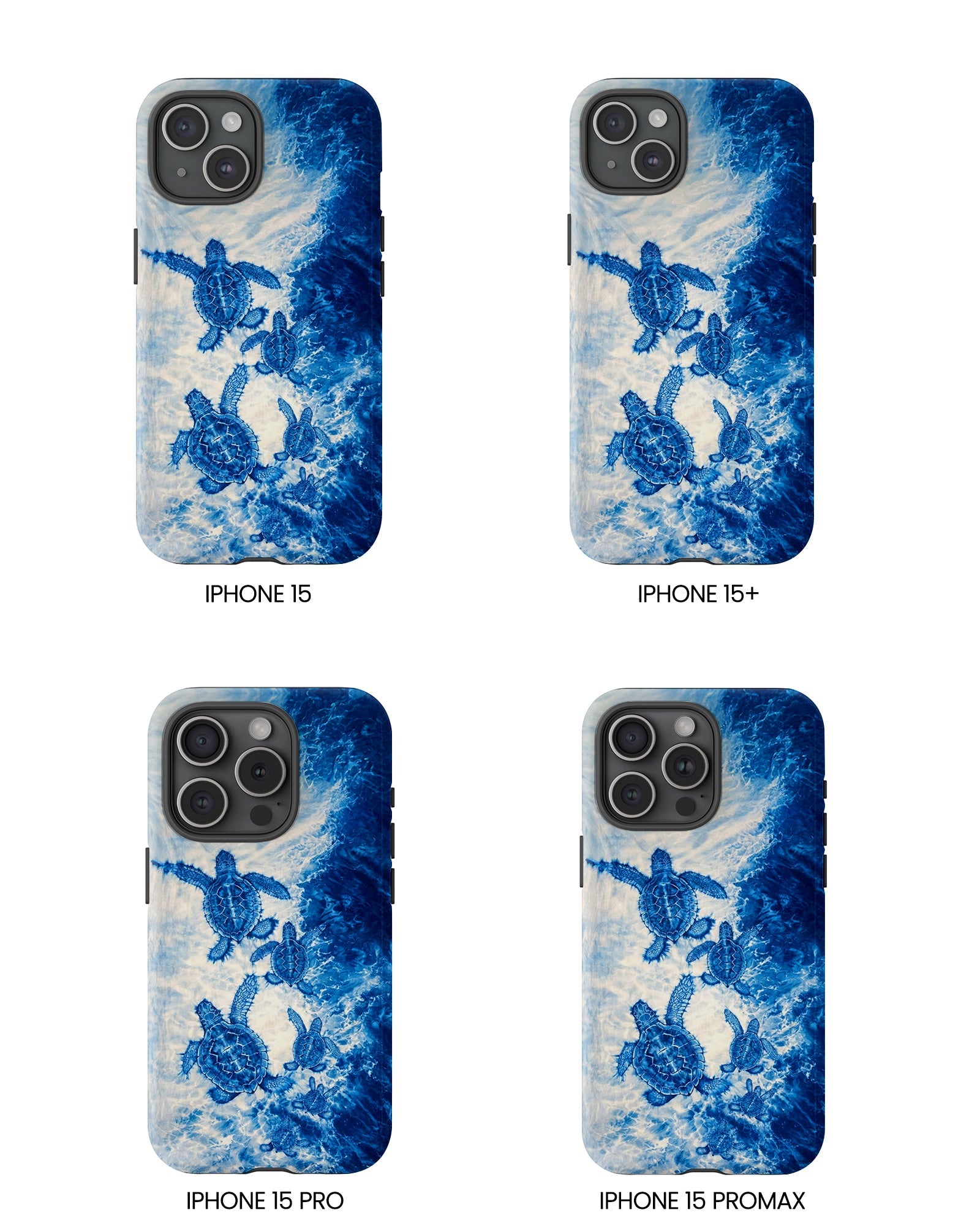 SEA TURTLE FAMILY WAVES PHONE CASE  - TLTW1704264