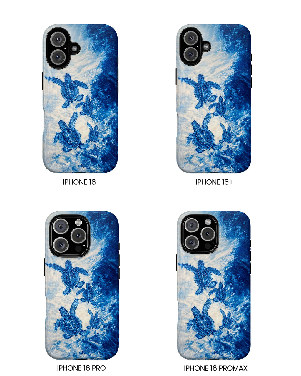 SEA TURTLE FAMILY WAVES PHONE CASE  - TLTW1704264