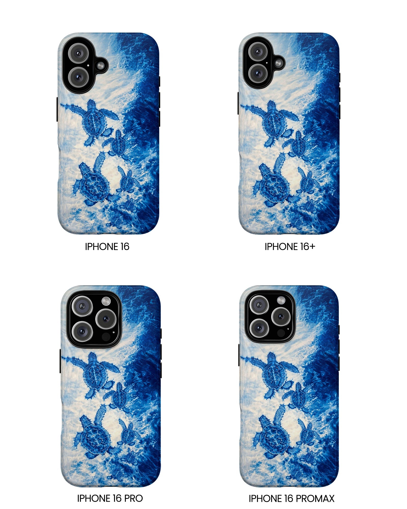 SEA TURTLE FAMILY WAVES PHONE CASE  - TLTW1704264