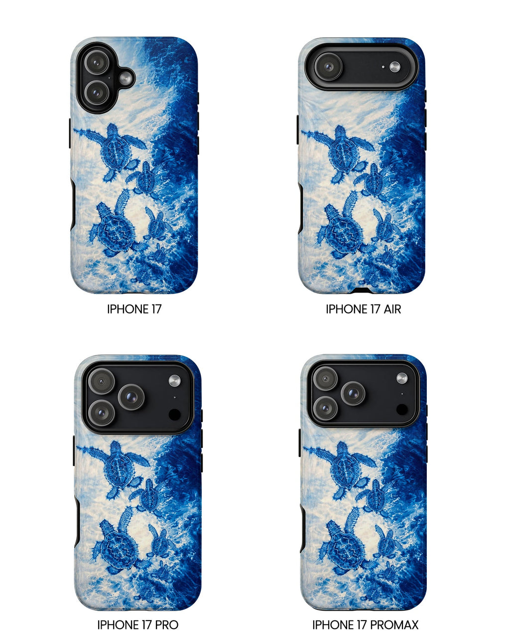 SEA TURTLE FAMILY WAVES PHONE CASE  - TLTW1704264