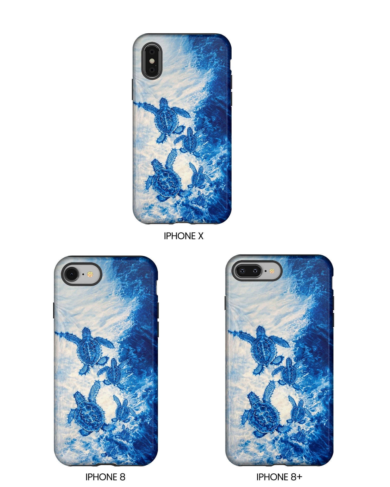 SEA TURTLE FAMILY WAVES PHONE CASE  - TLTW1704264