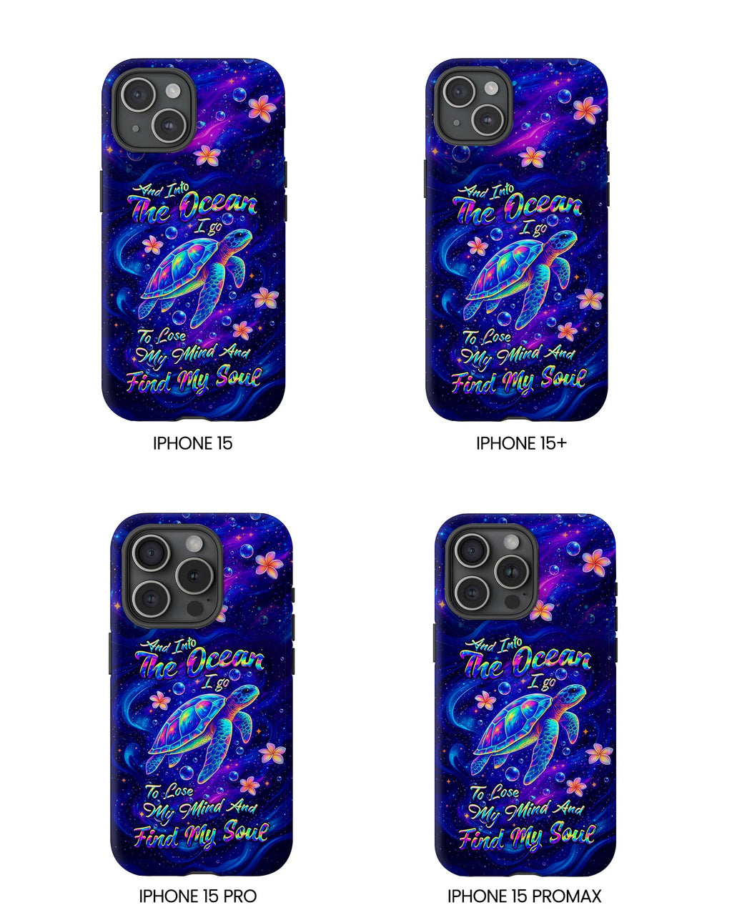 AND INTO THE OCEAN I GO TURTLE PHONE CASE  - TLHG1504262