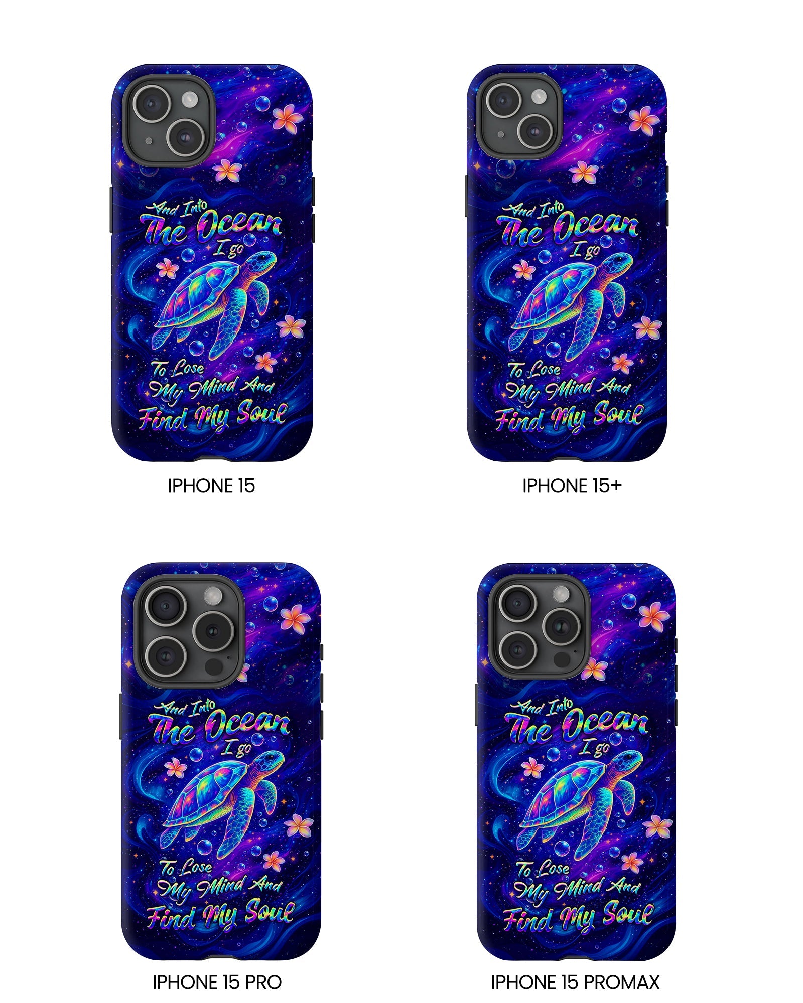 AND INTO THE OCEAN I GO TURTLE PHONE CASE  - TLHG1504262